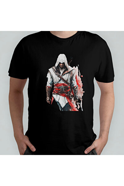 Pixxa Assassin's Creed Unisex 100% бавовняна футболка з круглим вирізом, моде...