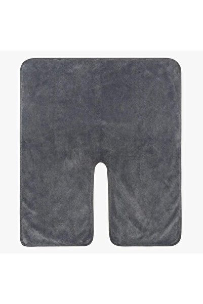 Choice منشفة رمادية داكنة على شكل حرف U مصنوعة من الألياف الدقيقة لصالون التج...