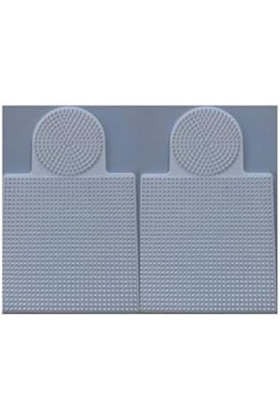 STOREMAX Shopmst 2 Pieces Iron-On Bead Stringing Board Large Size - Square: 15.5 cm - Circle: 8.5