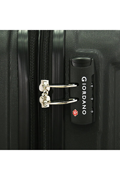 Giordano Single Travel Suitcase,Cabin Size -TSA Lock- 20Inch,Black