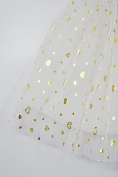 Çocuksan Baby&Kids Wear Heart Printed Gold 23 Απριλίου 29 Οκτωβρίου 19 Μαΐου Γάμος Γενέθλια και πάρτι Τούλι Φούστα Κορίτσι