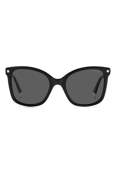 Polaroid Ochelari de soare Polaroid pentru femei PLD 4151/S/X 807/M9, Negru, Fluture, 53 mm