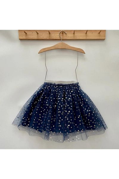 Çocuksan Baby&Kids Wear Момиче - Пола от тюл с щампа на сърце 23 април 29 октомври 19 май Сватба Рожден ден Парти