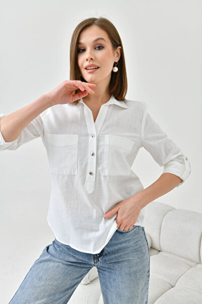 Park Karon Gömlek Yaka Bluz