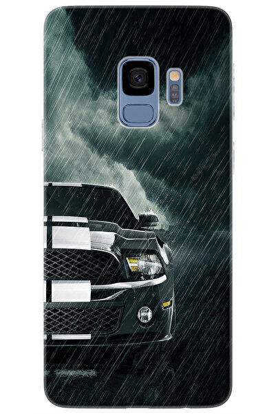 Ceppare Samsung Galaxy S9 (SM-G960F) Uyumlu Kılıf Desen Baskılı Silikon Araba...