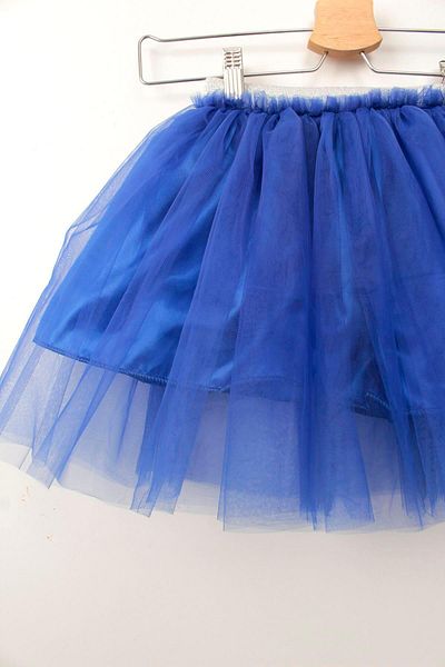 Çocuksan Baby&Kids Wear Детска пола от тюл Saxe в синьо с блестяща талия, тоалет за рожден ден 23 април-29 октомври