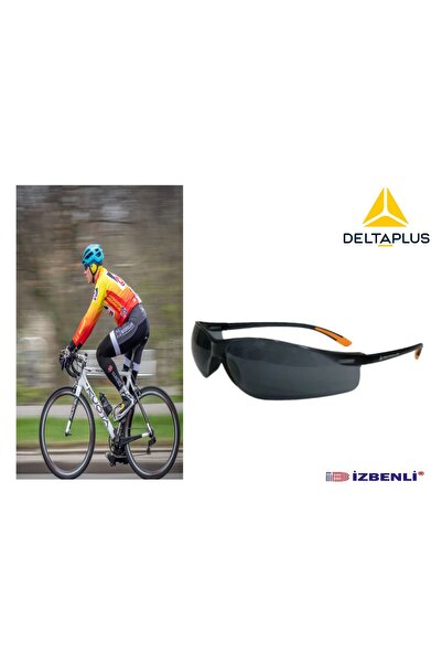 Delta Plus Bisikletçi Gözlüğü UV Korumalı Çizilmez Kaymaz Saplı Füme Lens