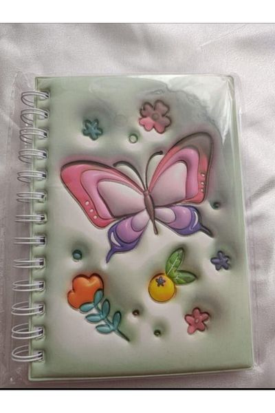 PARLAK EVREN 3D Butterfly Patterned Memory Book