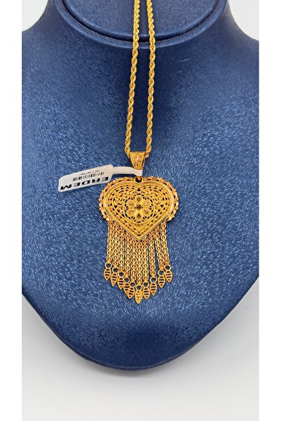 ERDEM KUYUMCULUK 8 Ayar Altın Hint Usülü Kolye Ucu ( Zincirsiz )