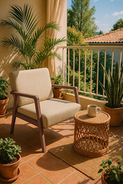 Zem Pavia Berjer Ceviz Ahşap, Sütlü Kahve