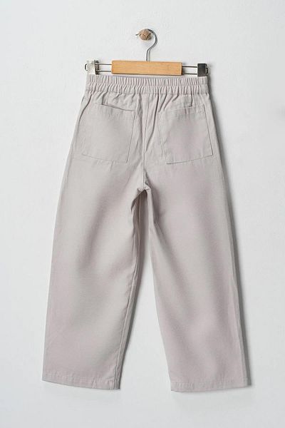 Çocuksan Baby&Kids Wear Girl's Buttoned High Waist Wide Leg Pants - Stone Color, Casual, Holiday