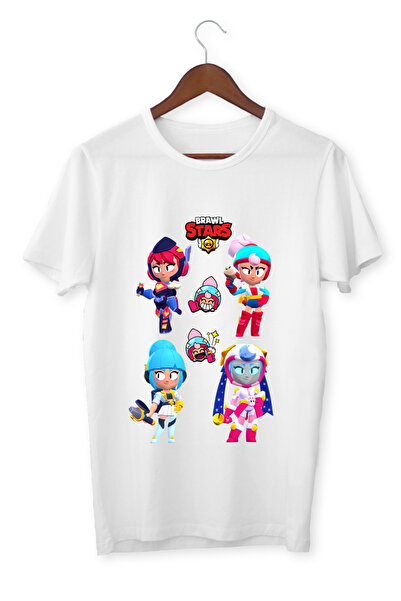 ALPŞAN TİCARET Brawl Stars Janet Παιδικό λευκό μπλουζάκι για ενήλικες Unisex ...