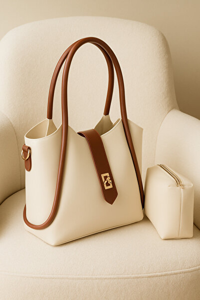 Orihime Kadın Yavru Çantalı Kilit Kapama Detaylı Çapraz Omuz Askılı Kol Ve Om...