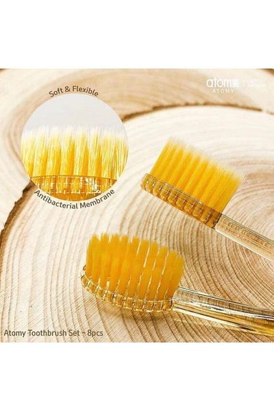 AKCstore Atomy Korean Blue Toothbrush - Super Fine and Gold Dust