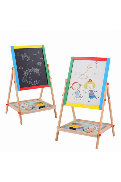 varioshop VarioShop® Πολυλειτουργική Περιστρεφόμενη Επιφάνεια 2 σε 1 για Παιδιά, με Μαγνητική Πλευρά και Πλευρά με Κιμωλία, Σετ