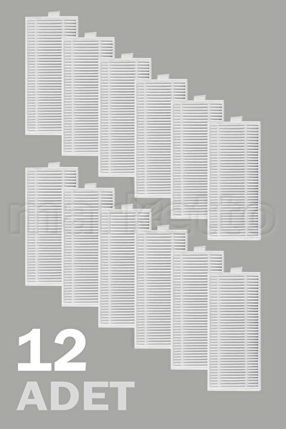 Marketto Beko Rs 2221 Compatible 12 Pieces Robot Vacuum Cleaner Hepa Filter