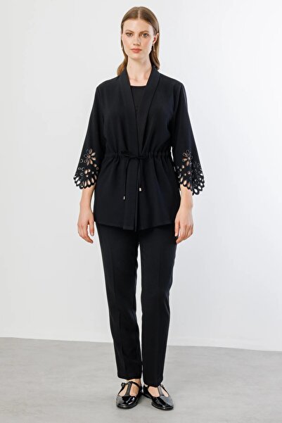 Ekol Dar Paça Büyük Beden Pantolon 4982-25