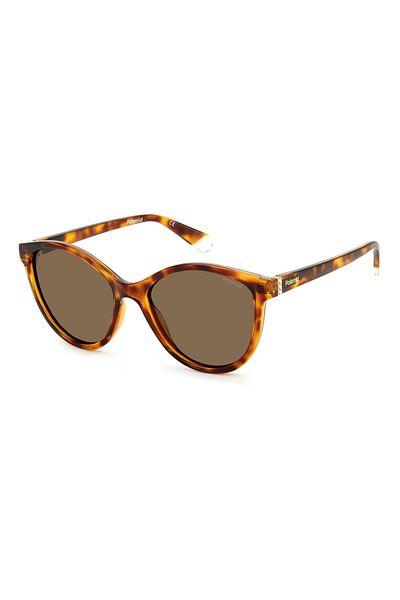 Polaroid Women's Sunglasses, PLD 4133/S/X 086/SP, Havana, Butterfly, 55 mm