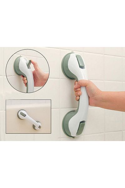MACVI Maner ajutator cu ventuza Macvi® pentru baie, alb