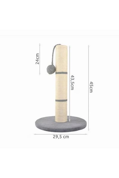 varioshop VarioShop® sharp claw holder and cat toy, pole with string and ball, with function to