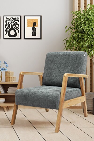 Zem Pavia Berjer Natürel Ahşap, Gri