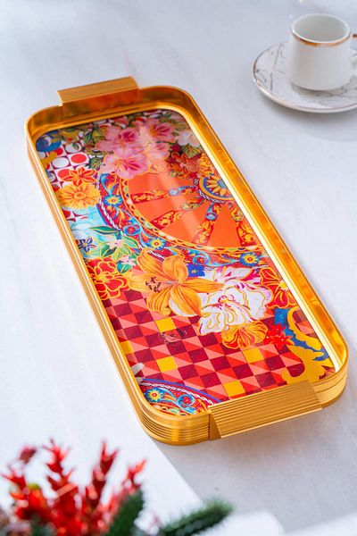 ACAR Dreamland Rectangular Glass Tray