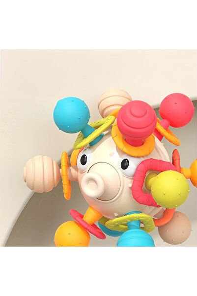Oruç Oyuncak Eğitici Dönen Kirpi Balığı Bebek Aktivite Oyuncağı Neşeli Dostlar Bultak Set