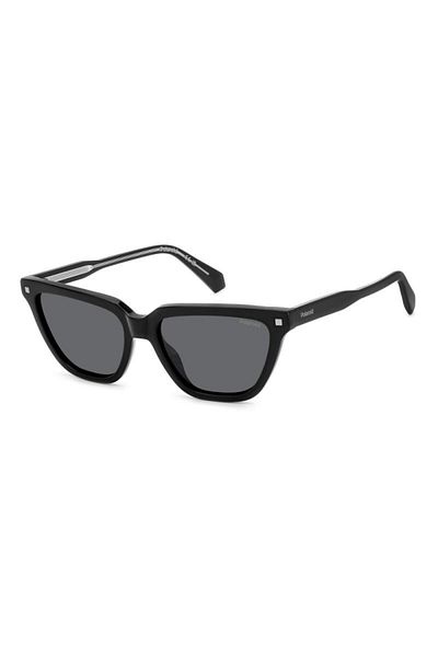 Polaroid Women's Sunglasses PLD 4157/S/X 807/M9, Black, Cat Eye, 55 mm