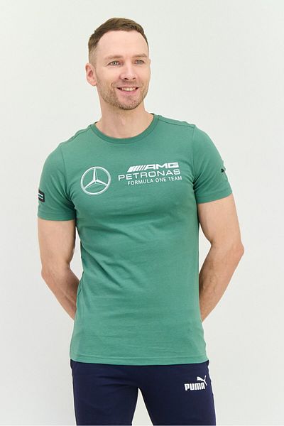 Puma x Mercedes AMG Men Sportswear Fit Short Sleeve Outdoor T-Shirt, Green