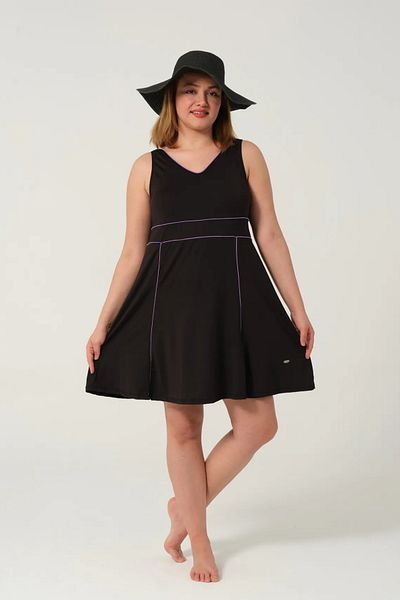 İYİBU Oversize Water Repellent 2-Piece Dress Swimsuit Set – with Straps & Tights