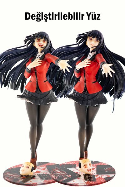 shop مجسم مجموعة Kakegurui Jabami Yumeko - نموذج مقاس 21 سم مع وجه قابل للتبديل