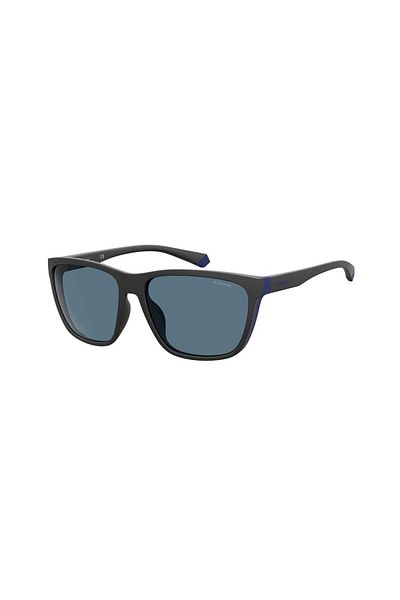 Polaroid , Square Sunglasses, with Polarized Lenses, Men, Black/Blue, PLD-7034-G-S-OIT-C3