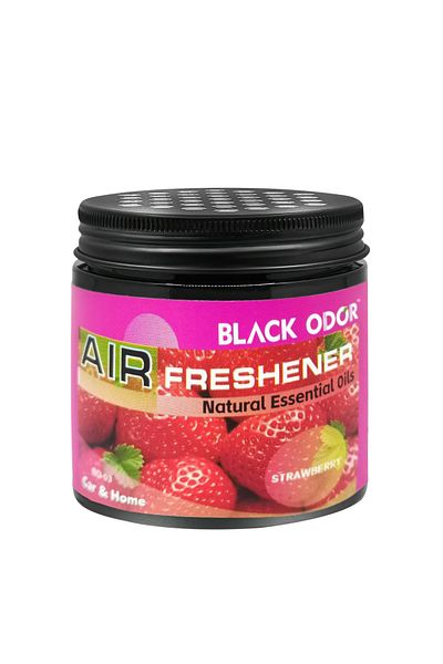 Black Odor Strawberry Air Freshener 180g with Natural Oils for Car & Home
