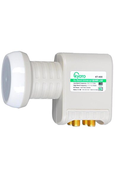 TAYFUN Kyoto 4 Çıkışlı Dörtlü Uydu Anten Uyumlu Lnb Elembi 4K Ultra Hd - Yağm...