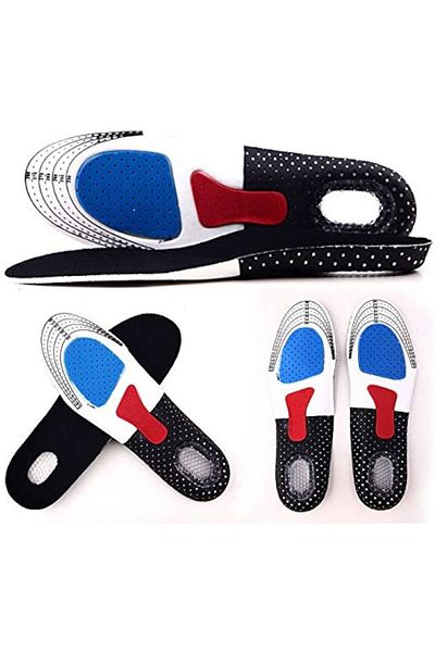 Generic Gel orthotic shoe insoles support the arch and comfort the heel for both sexes
