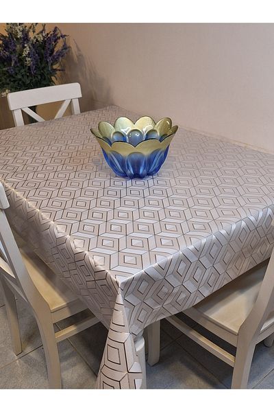 Başak Ev Tekstili FEASTĂ DE MASĂ SILVER SHINY ȘTERGĂBILĂ - PRELATĂ PVC FIBRĂ