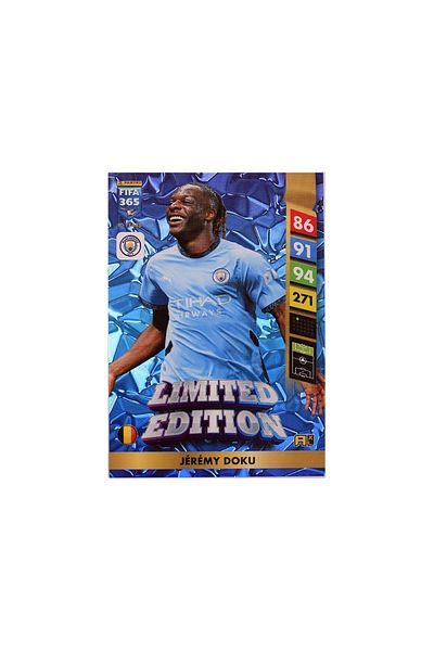 Panini Fifa 365 Adrenalyn XL 2025 Limited Edition Jeremy Texture Footballer Card