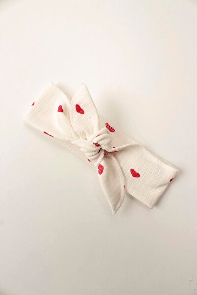 Çocuksan Baby&Kids Wear Baby Romper Set - Hearted Pattern - Long Sleeve Romper and Headband - 100% Cotton