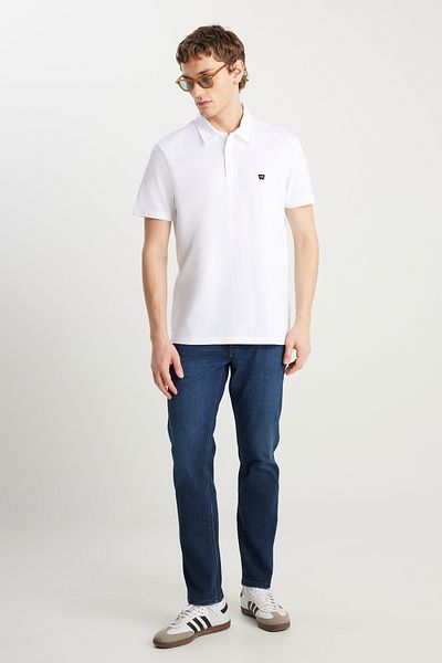 WRANGLER Texas Slim Fit Slim Fit Κανονική μέση στενή γκρι μελανζέ βαμβακερό εύκαμπτο τζιν παντελόνι