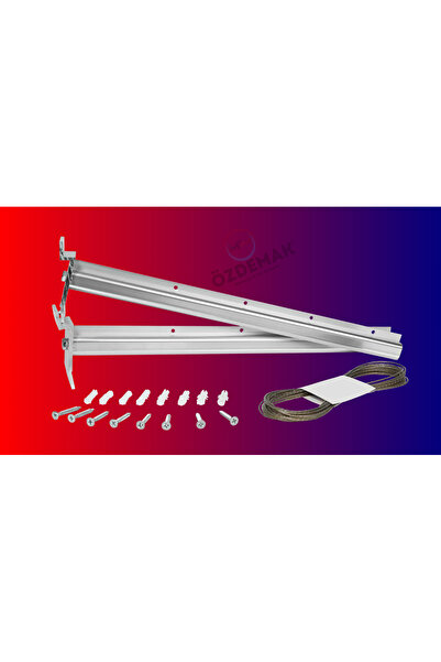 ÖZDEMAK Özdemak Balkon Çamaşır Kurutma Askısı Kurutmalık Duvar Tipi Montaj