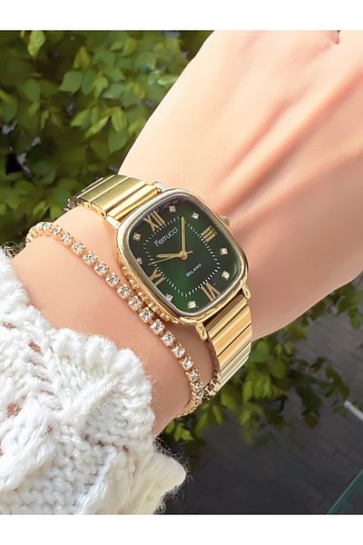 Ferrucci Steel Cord Roman Numbers Women's Wristwatch 3 Atm Waterproof with 2 Years Warranty