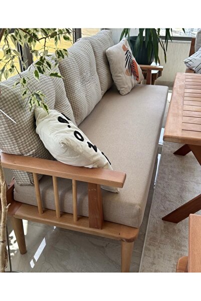 cdmobilya Masif Ahşap Bahçe Balkon takımı