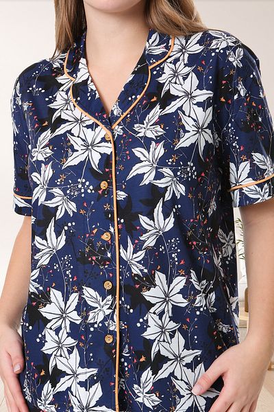 Bella Linda Buttoned Viscose Women's Pajama Set