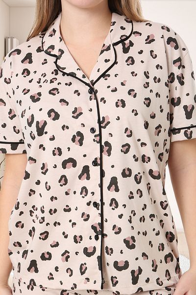 Bella Linda Buttoned Cotton Women's Pajama Set