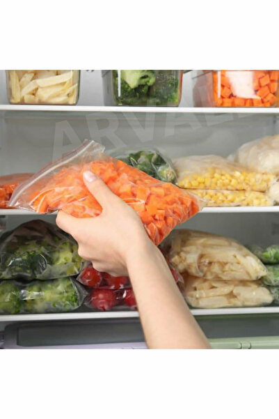 ARVALE Şeffaf Kilitli Torba | Ziplock Bpa Free | Saklama Poşeti 7x9 Cm -100'lü