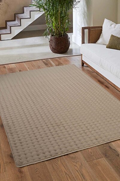 tropikal home Bubble Puffy Post Peluş Halı Yolluk Kaymaz Taban Yıkanabilir Po...