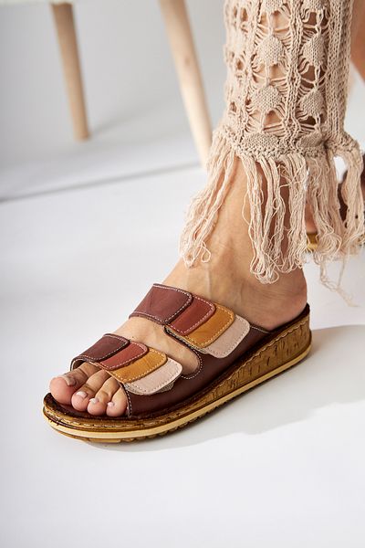 Limoya Genuine Leather Kassid Tan Comfort Slippers