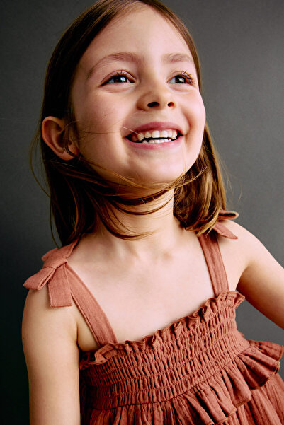 H&M Pamuklu Muslin Elbise