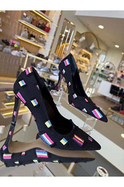 DUYGUSHOESBAG İthal Yırtık Jean Model Kadın Stiletto