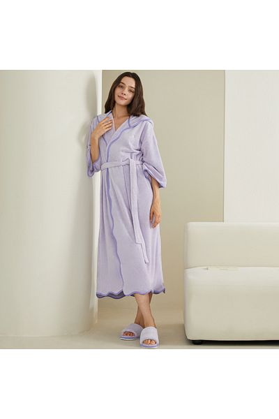 REEFI Revi Waves Purple Bath Robe